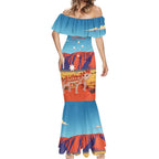Personalised Australia Thorny Devil Mermaid Dress Nature's Armored Knights - Aussie Uluru