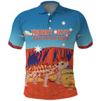 Personalised Australia Thorny Devil Polo Shirt Nature's Armored Knights - Aussie Uluru