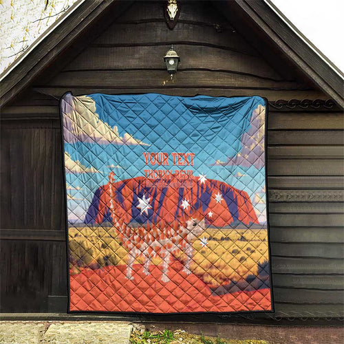 Personalised Australia Thorny Devil Quilt Nature's Armored Knights - Aussie Uluru