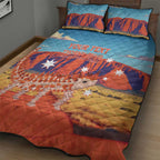 Personalised Australia Thorny Devil Quilt Bed Set Nature's Armored Knights - Aussie Uluru