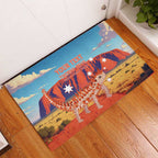 Personalised Australia Thorny Devil Rubber Doormat Nature's Armored Knights - Aussie Uluru