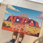 Personalised Australia Thorny Devil Rubber Doormat Nature's Armored Knights - Aussie Uluru