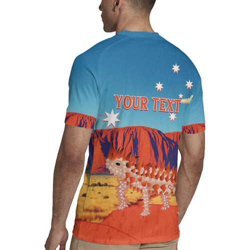 Personalised Australia Thorny Devil Rugby Jersey Nature's Armored Knights - Aussie Uluru