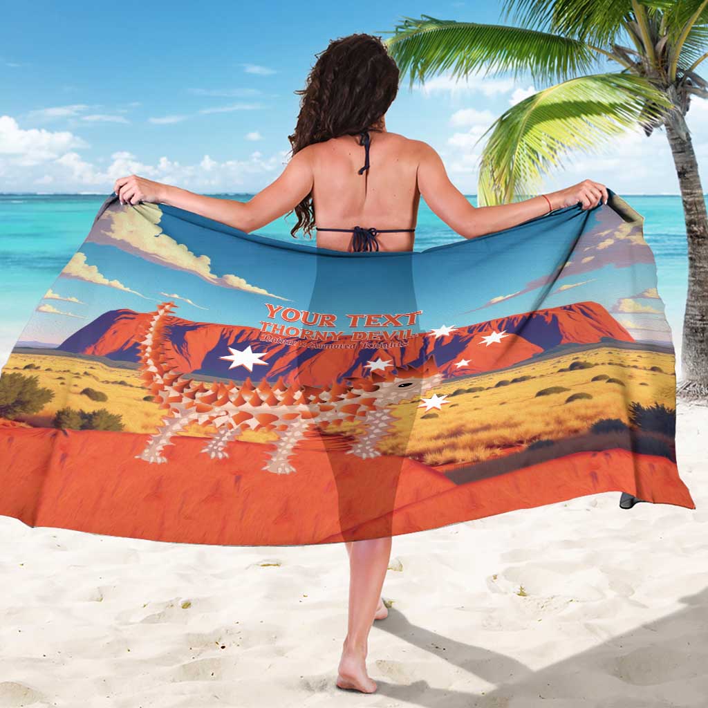 Personalised Australia Thorny Devil Sarong Nature's Armored Knights - Aussie Uluru