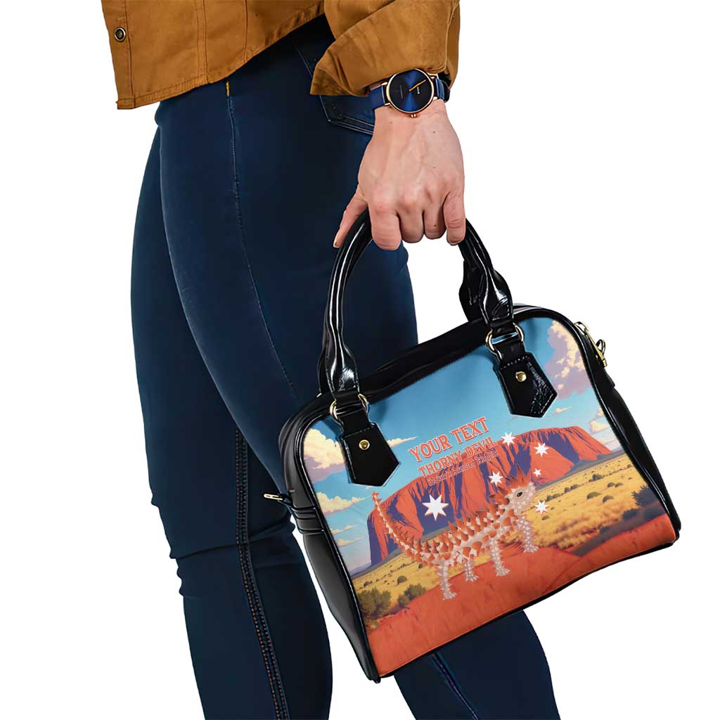 Personalised Australia Thorny Devil Shoulder Handbag Nature's Armored Knights - Aussie Uluru