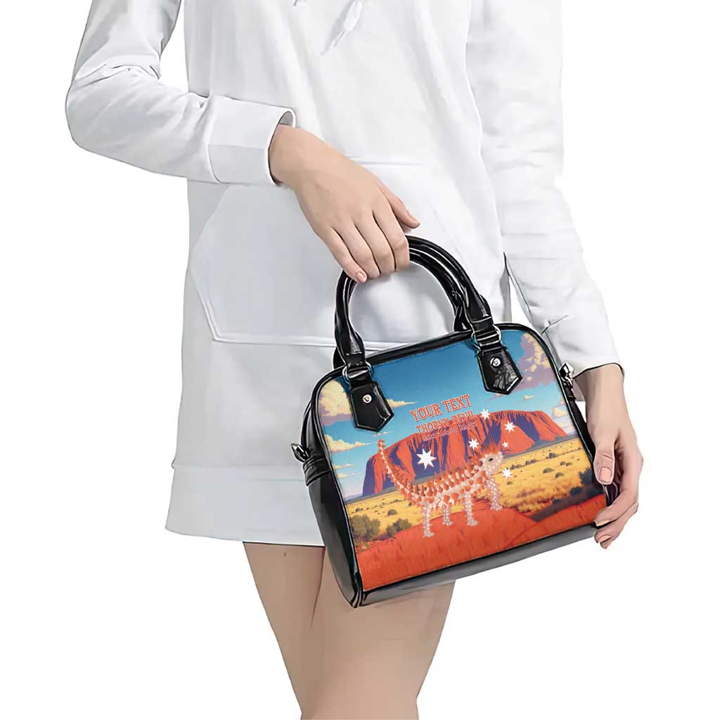 Personalised Australia Thorny Devil Shoulder Handbag Nature's Armored Knights - Aussie Uluru