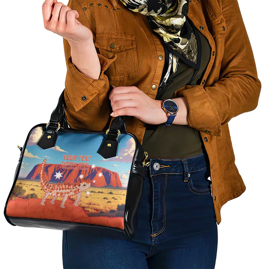 Personalised Australia Thorny Devil Shoulder Handbag Nature's Armored Knights - Aussie Uluru