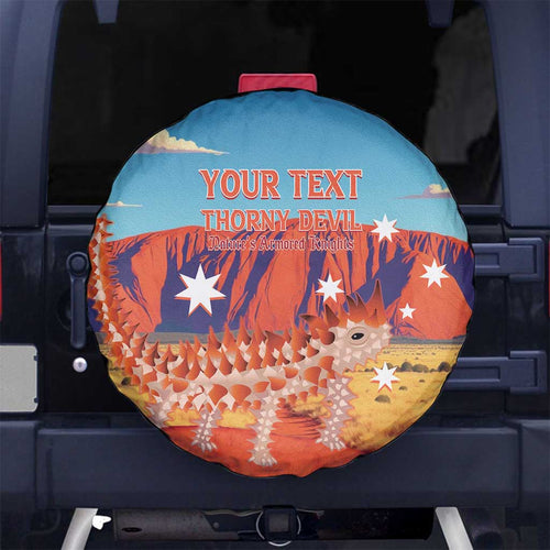 Personalised Australia Thorny Devil Spare Tire Cover Nature's Armored Knights - Aussie Uluru