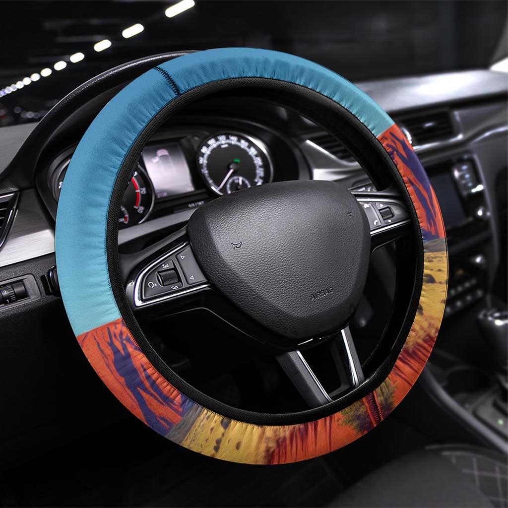 Australia Thorny Devil Steering Wheel Cover Nature's Armored Knights - Aussie Uluru