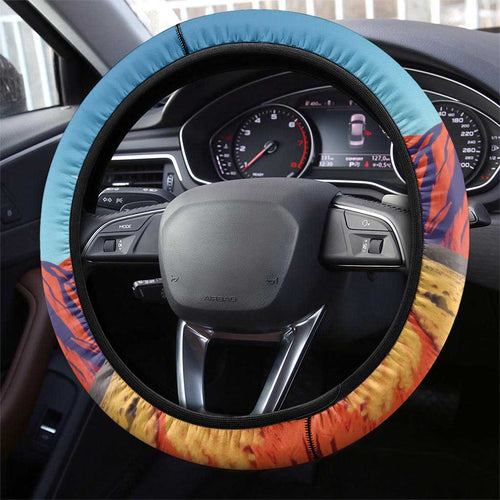 Australia Thorny Devil Steering Wheel Cover Nature's Armored Knights - Aussie Uluru
