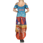 Personalised Australia Thorny Devil Summer Maxi Dress Nature's Armored Knights - Aussie Uluru
