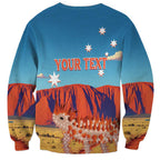 Personalised Australia Thorny Devil Sweatshirt Nature's Armored Knights - Aussie Uluru