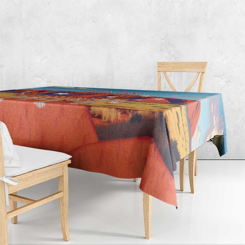 Personalised Australia Thorny Devil Tablecloth Nature's Armored Knights - Aussie Uluru