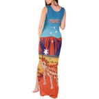 Personalised Australia Thorny Devil Tank Maxi Dress Nature's Armored Knights - Aussie Uluru