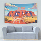 Personalised Australia Thorny Devil Tapestry Nature's Armored Knights - Aussie Uluru