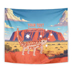 Personalised Australia Thorny Devil Tapestry Nature's Armored Knights - Aussie Uluru