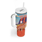 Personalised Australia Thorny Devil Tumbler With Handle Nature's Armored Knights - Aussie Uluru