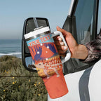Personalised Australia Thorny Devil Tumbler With Handle Nature's Armored Knights - Aussie Uluru