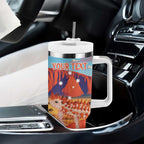 Personalised Australia Thorny Devil Tumbler With Handle Nature's Armored Knights - Aussie Uluru