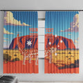 Personalised Australia Thorny Devil Window Curtain Nature's Armored Knights - Aussie Uluru