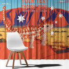 Personalised Australia Thorny Devil Window Curtain Nature's Armored Knights - Aussie Uluru
