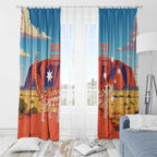 Personalised Australia Thorny Devil Window Curtain Nature's Armored Knights - Aussie Uluru