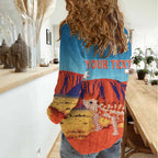 Personalised Australia Thorny Devil Women Casual Shirt Nature's Armored Knights - Aussie Uluru