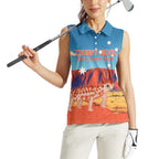 Personalised Australia Thorny Devil Women Sleeveless Polo Shirt Nature's Armored Knights - Aussie Uluru