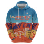 Personalised Australia Thorny Devil Zip Hoodie Nature's Armored Knights - Aussie Uluru