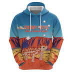 Personalised Australia Thorny Devil Zip Hoodie Nature's Armored Knights - Aussie Uluru
