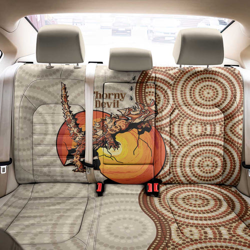 Thorny Devil Australia Back Car Seat Cover Baby Moloch Horridus With Ants - Aboriginal Art
