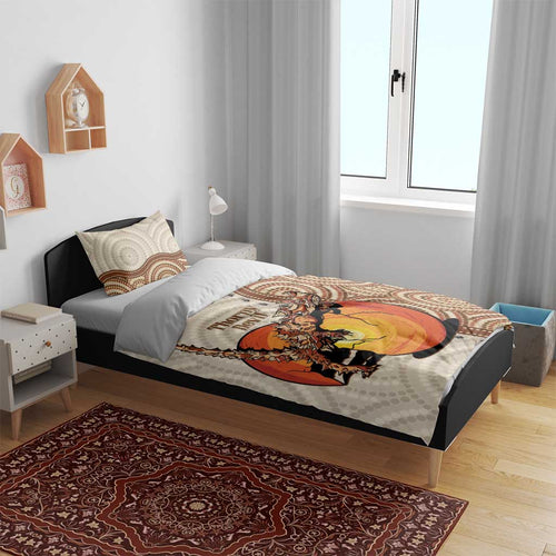Thorny Devil Australia Bedding Set Baby Moloch Horridus With Ants - Aboriginal Art