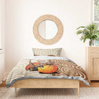 Thorny Devil Australia Bedding Set Baby Moloch Horridus With Ants - Aboriginal Art