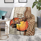 Thorny Devil Australia Blanket Baby Moloch Horridus With Ants - Aboriginal Art