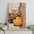 Thorny Devil Australia Canvas Wall Art Baby Moloch Horridus With Ants - Aboriginal Art