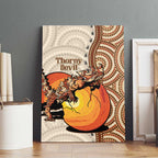 Thorny Devil Australia Canvas Wall Art Baby Moloch Horridus With Ants - Aboriginal Art