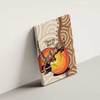 Thorny Devil Australia Canvas Wall Art Baby Moloch Horridus With Ants - Aboriginal Art
