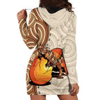 Thorny Devil Australia Hoodie Dress Baby Moloch Horridus With Ants - Aboriginal Art