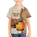 Thorny Devil Australia Kid Hawaiian Shirt Baby Moloch Horridus With Ants - Aboriginal Art