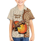 Thorny Devil Australia Kid Hawaiian Shirt Baby Moloch Horridus With Ants - Aboriginal Art