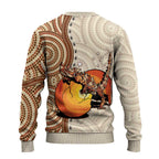 Thorny Devil Australia Ugly Christmas Sweater Baby Moloch Horridus With Ants - Aboriginal Art