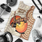 Thorny Devil Australia Men Tank Top Baby Moloch Horridus With Ants - Aboriginal Art