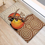 Thorny Devil Australia Rubber Doormat Baby Moloch Horridus With Ants - Aboriginal Art