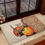 Thorny Devil Australia Rubber Doormat Baby Moloch Horridus With Ants - Aboriginal Art