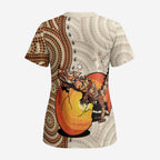 Thorny Devil Australia Scrub Top Baby Moloch Horridus With Ants - Aboriginal Art - Aussie Hoodie