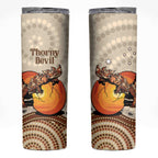 Thorny Devil Australia Skinny Tumbler Baby Moloch Horridus With Ants - Aboriginal Art
