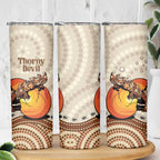 Thorny Devil Australia Skinny Tumbler Baby Moloch Horridus With Ants - Aboriginal Art