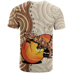 Thorny Devil Australia T Shirt Baby Moloch Horridus With Ants - Aboriginal Art