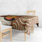 Thorny Devil Australia Tablecloth Baby Moloch Horridus With Ants - Aboriginal Art