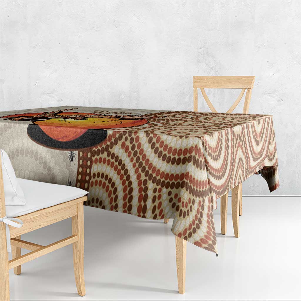 Thorny Devil Australia Tablecloth Baby Moloch Horridus With Ants - Aboriginal Art